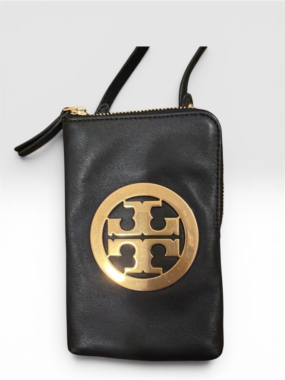 Tory Burch Charly Phone Crossbody Black Leather bag